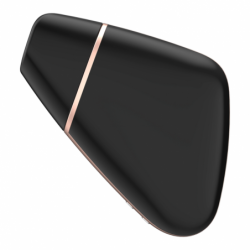 SATISFACTOR - ESTIMULADOR Y VIBRADOR DE PULSO DE AIRE TRIÁNGULO DE AMOR NEGRO