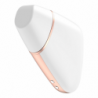 SATISFYER - ESTIMULADOR Y VIBRADOR DE PULSO DE AIRE CON FORMA DE TRIÁNGULO DE AMOR, BLANCO