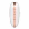 SATISFYER - ESTIMULADOR Y VIBRADOR DE PULSO DE AIRE CON FORMA DE TRIÁNGULO DE AMOR, BLANCO