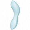 SATISFACTOR - CURVY TRINITY 5 ESTIMULADOR DE PULSO DE AIRE Y VIBRADOR CON APLICACIÓN AZUL
