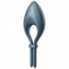 SATISFACTOR - APLICACIÓN DE VIBRADOR DE ANILLO BULLSEYE GRIS