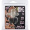 SIETE CREACIONES - ANILLO VIBRADOR DE SILICONA TRANSPARENTE
