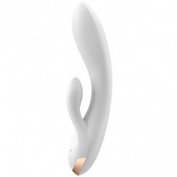 SATISFACTOR - VIBRADOR DE DOBLE FLEXIÓN APLICABLE BLANCO
