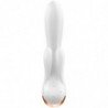 SATISFACTOR - VIBRADOR DE DOBLE FLEXIÓN APLICABLE BLANCO