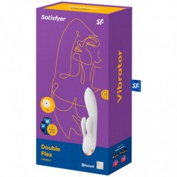 SATISFACTOR - VIBRADOR DE DOBLE FLEXIÓN APLICABLE BLANCO