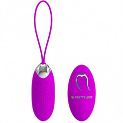 PRETTY LOVE - HUEVO VIBRATORIO JOANNA CON CONTROL REMOTO Y 12 MODOS
