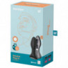 SATISFYER - ENCHUFE ROTATORIO 2+ ENCHUFE VIBRATORIO APLICACIÓN NEGRO
