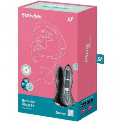 SATISFYER ROTATOR PLUG 1+ PLUG VIBRADOR - NEGRO