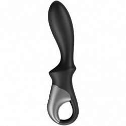 SATISFACTOR - VIBRADOR ANAL CLÍMAX CON CALOR APLICACIÓN NEGRO