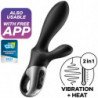 SATISFACTOR - VIBRADOR ANAL HEAT CLIMAX+ NEGRO