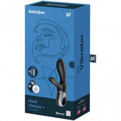 SATISFACTOR - VIBRADOR ANAL HEAT CLIMAX+ NEGRO