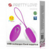 PRETTY LOVE - HUEVO VIBRATORIO JOANNA CON CONTROL REMOTO Y 12 MODOS