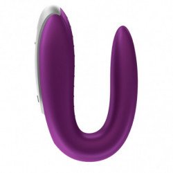 SATISFYER DOUBLE FUN PARTNER VIBRATOR - LILA