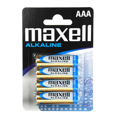 MAXELL BATTERY ALCALINA AAA LR03 BLISTER*4 EU