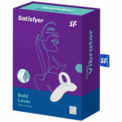 SATISFYER - VIBRADOR DE DEDO BOLD LOVER BLANCO