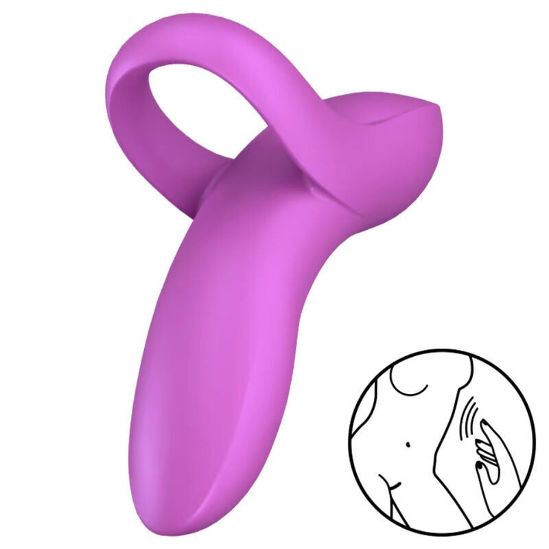 SATISFACTOR - VIBRADOR DE DEDO BOLD LOVER ROSA
