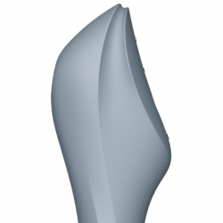SATISFACTOR - CURVY TRINITY 3 VIBRADOR DE PULSO DE AIRE GRIS