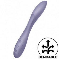 SATISFACTOR - VIBRADOR MULTIUSOS FLEXIBLE PARA EL PUNTO G, COLOR MORADO