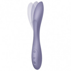 SATISFYER - VIBRADOR MULTIUSOS FLEXIBLE PARA EL PUNTO G, COLOR MORADO