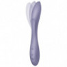 SATISFYER - VIBRADOR MULTIUSOS FLEXIBLE PARA EL PUNTO G, COLOR MORADO