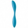 SATISFACTOR - VIBRADOR MULTIUSOS FLEXIBLE PARA EL PUNTO G AZUL