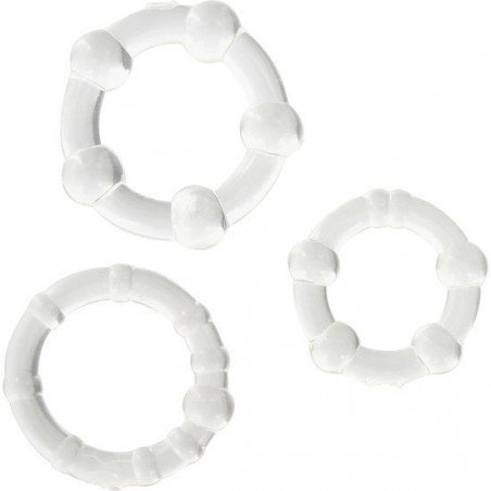 SEVENCREATIONS JUEGO TRES ANILLOS PENE TRANSPARENTE