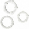 SEVEN CREATIONS - CONJUNTO DE TRES ANILLOS TRANSPARENTES PARA EL PENE