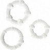 SIETE CREACIONES - CONJUNTO DE TRES ANILLOS TRANSPARENTES PARA EL PENE