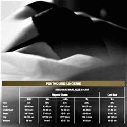 PENTHOUSE - BRAGUITAS ADORE ME NEGRAS L/XL