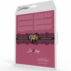 SUBBLIME - BABYDOLL CON ENCAJES FLORALES ROJOS S/M