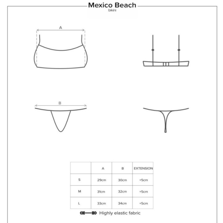 OBSESSIVE - MEXICO BEACH BIKINI VERDE S