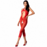 PASIÓN - MUJER BS081 BODY STOCK ROJO TALLA ÚNICA