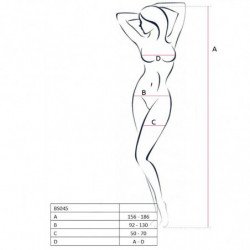 PASSION WOMAN BS045 BODYSTOCKING NEGRO TALLA UNICA