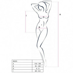 PASSION - BODY BLANCO PARA MUJER BS035 TALLA ÚNICA