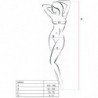 PASSION WOMAN BS034 BODYSTOCKING BLANCO TALLA UNICA