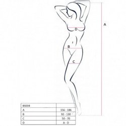 PASSION WOMAN BS034 BODYSTOCKING NEGRO TALLA UNICA