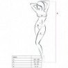 PASIÓN - MUJER BS031 BODY STOCKING BLANCO TALLA ÚNICA