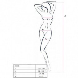 PASSION WOMAN BS031 BODYSTOCKING NEGRO TALLA UNICA