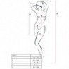 PASSION WOMAN BS027 BODYSTOCKING ESTILO VESTIDO BLANCO TALLA UNICA