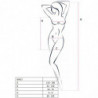 PASSION - BODY STOCKING ESTILO VESTIDO NEGRO PARA MUJER BS027 TALLA ÚNICA