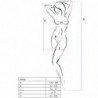 PASSION WOMAN BS026 BODYSTOCKING ESTILO VESTIDO NEGRO TALLA UNICA