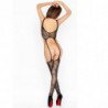 PASSION WOMAN BS016 BODYSTOCKING NEGRO TALLA UNICA