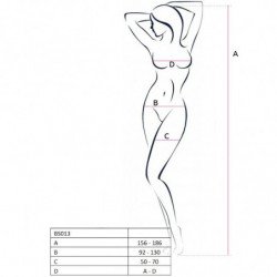 PASIÓN - MUJER BS013 BODY STOCKING NEGRO TALLA ÚNICA