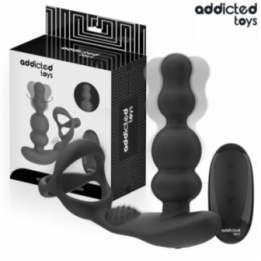ADDICTED TOYS - MASAJEADOR PROSTÁTICO ROTATORIO CONTROL REMOTO