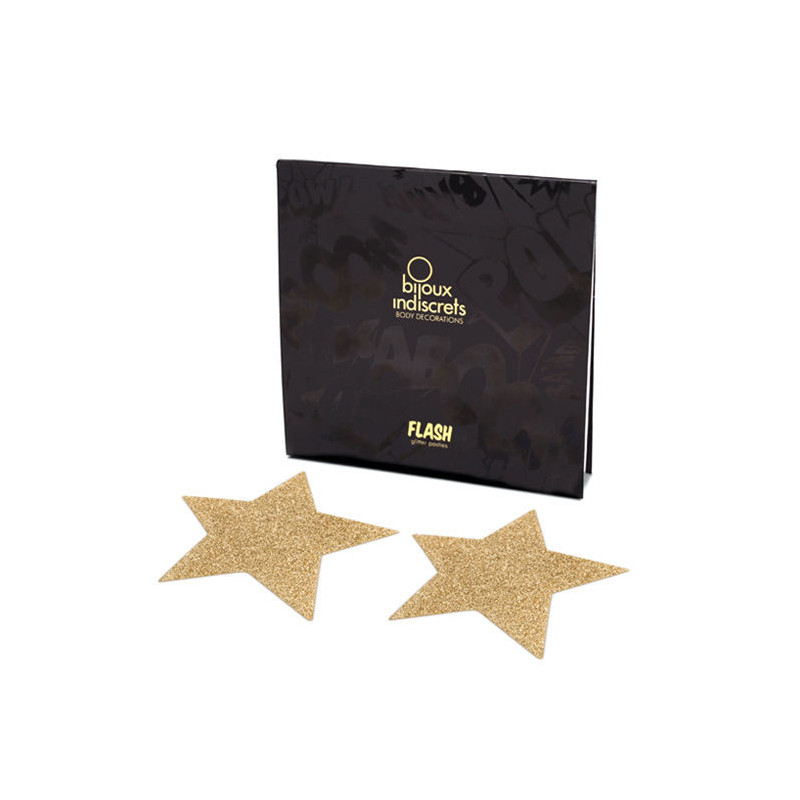BIJOUX INDISCRETS - CUBREPEZONES FLASH CON ESTRELLA DORADA