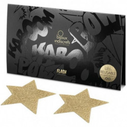 BIJOUX INDISCRETS - CUBREPEZONES FLASH CON ESTRELLA DORADA