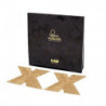 BIJOUX INDISCRETS - CUBIERTAS PARA PEZONES FLASH CROSS DORADAS