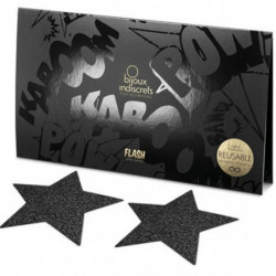 BIJOUX INDISCRETS - TAPAS PARA PEZONES CON ESTRELLA NEGRA FLASH