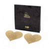 BIJOUX INDISCRETS - CUBREPEZONES FLASH CON FORMA DE CORAZÓN DORADO