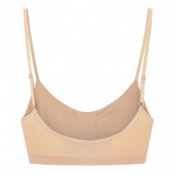 BYE-BRA - SUJETADOR DE CONTROL MEDIO SIN COSTURAS BEIGE TALLA XL